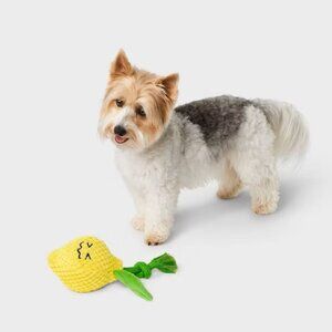 NEW Boots & Barkley 7.5" Lemon Dog Rope Plush Toy
